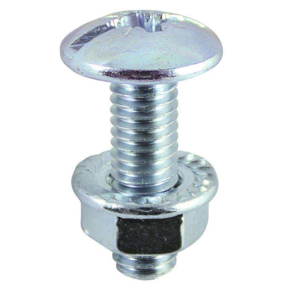 Timco Cable Tray Bolt FNut - Bzp - M6 X 20 - 200 Pieces