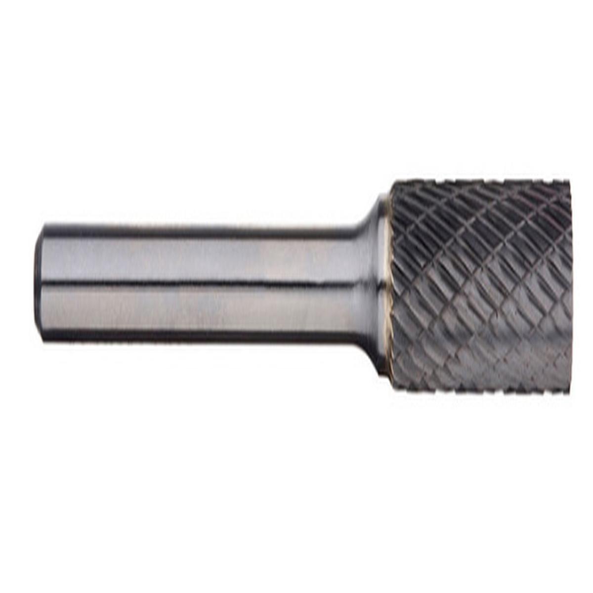 Trucut Heavy Duty Alpha 7/16"( 1/4" Shank) & 11mm(6mm Shank) Cylindrical Carbide Burr with End Cut - 11mm Cylindrical 6mm Shank - 10+units