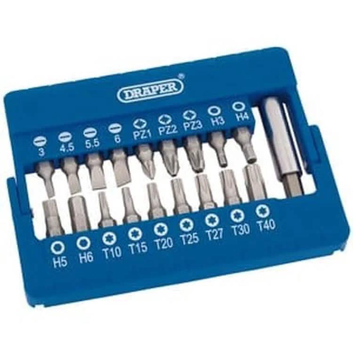 Draper Screwdriver And Magnetic Bit Holder Set (19 Piece) Dr-82393