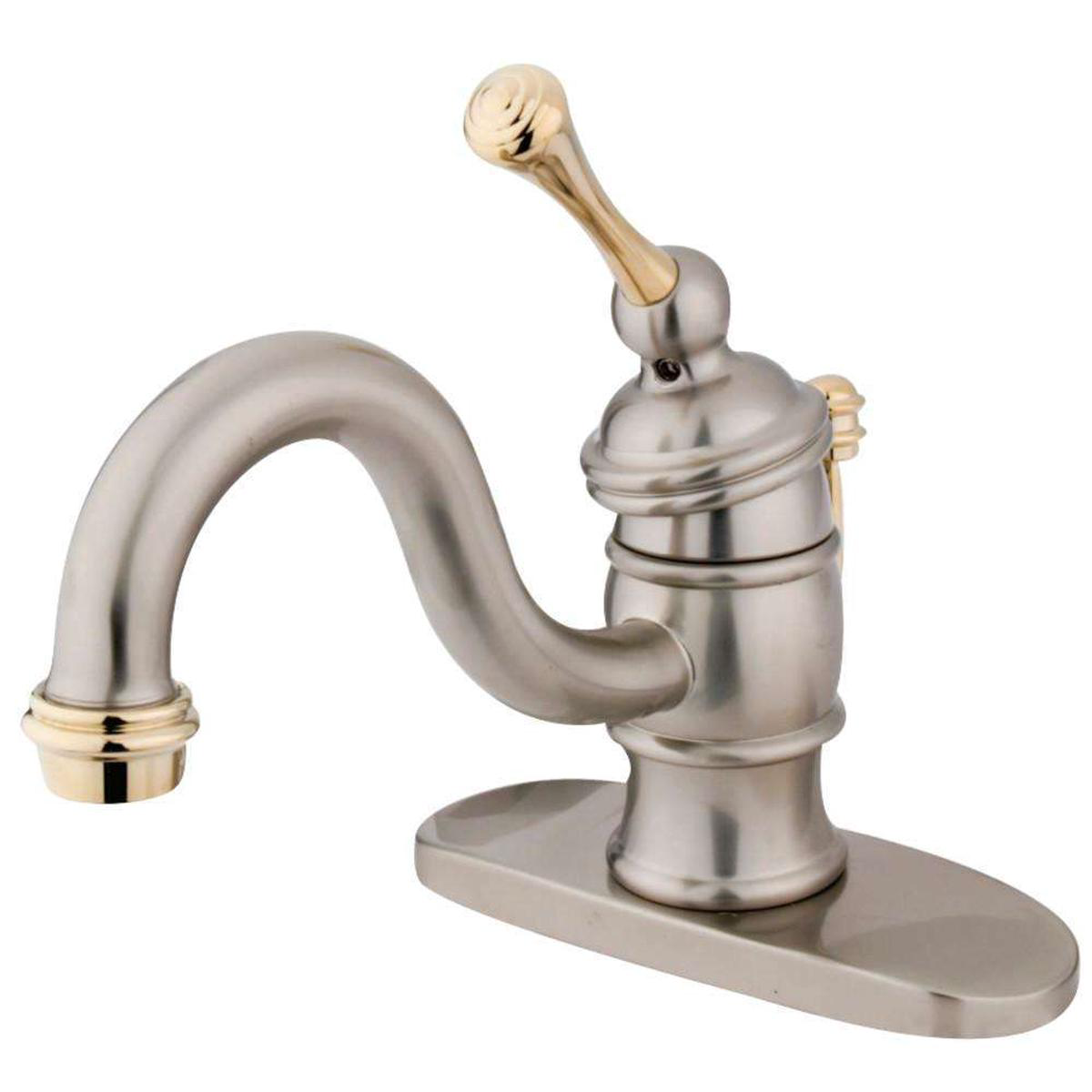 Kingston Brass KB3409BL Victorian 48221 Centerset Single Handle Bathroom Faucet Brushed NickelPolished Brass