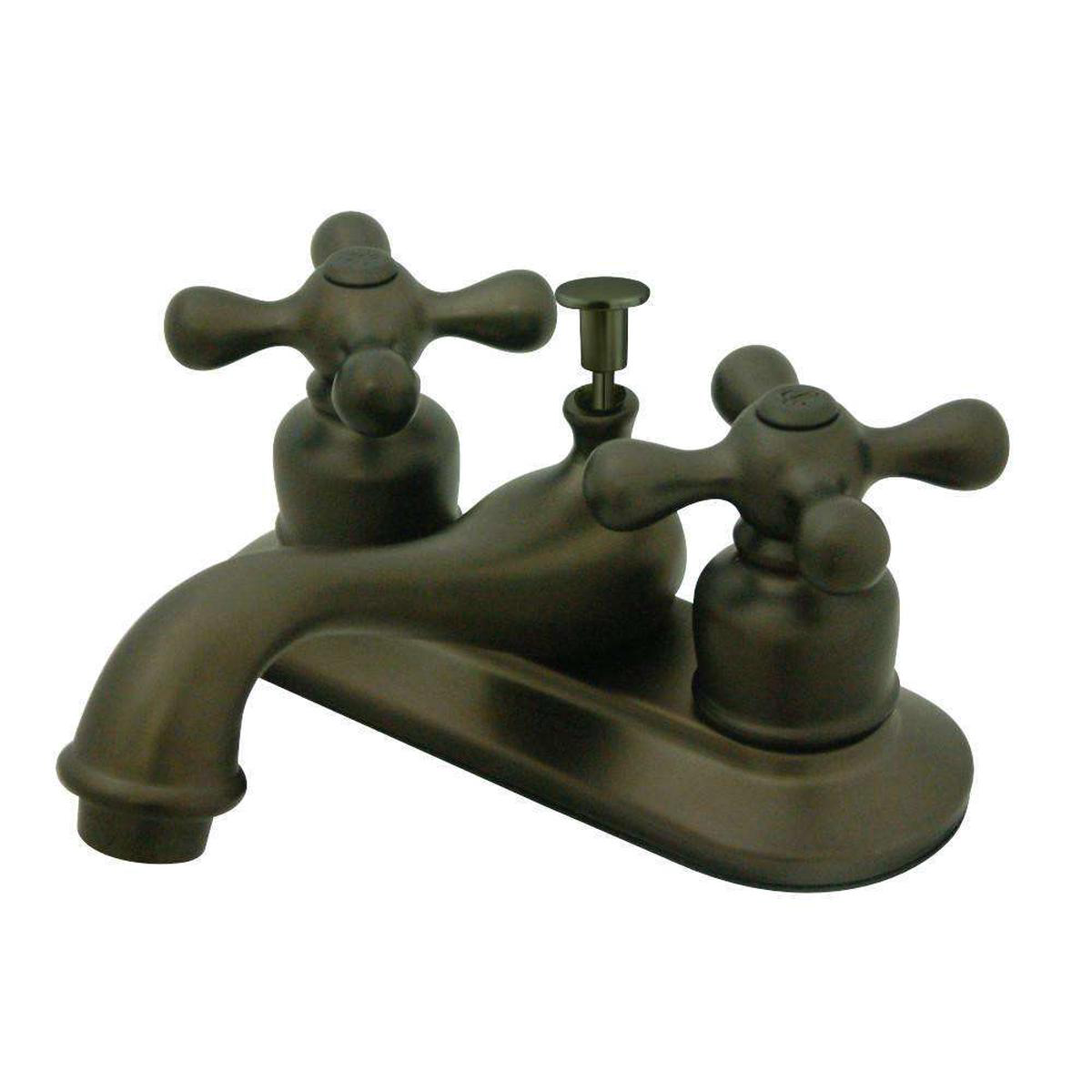 Kingston Brass KB605AX Restoration 4 in Centerset Bathroom Faucet Oil Rubbed Bronze