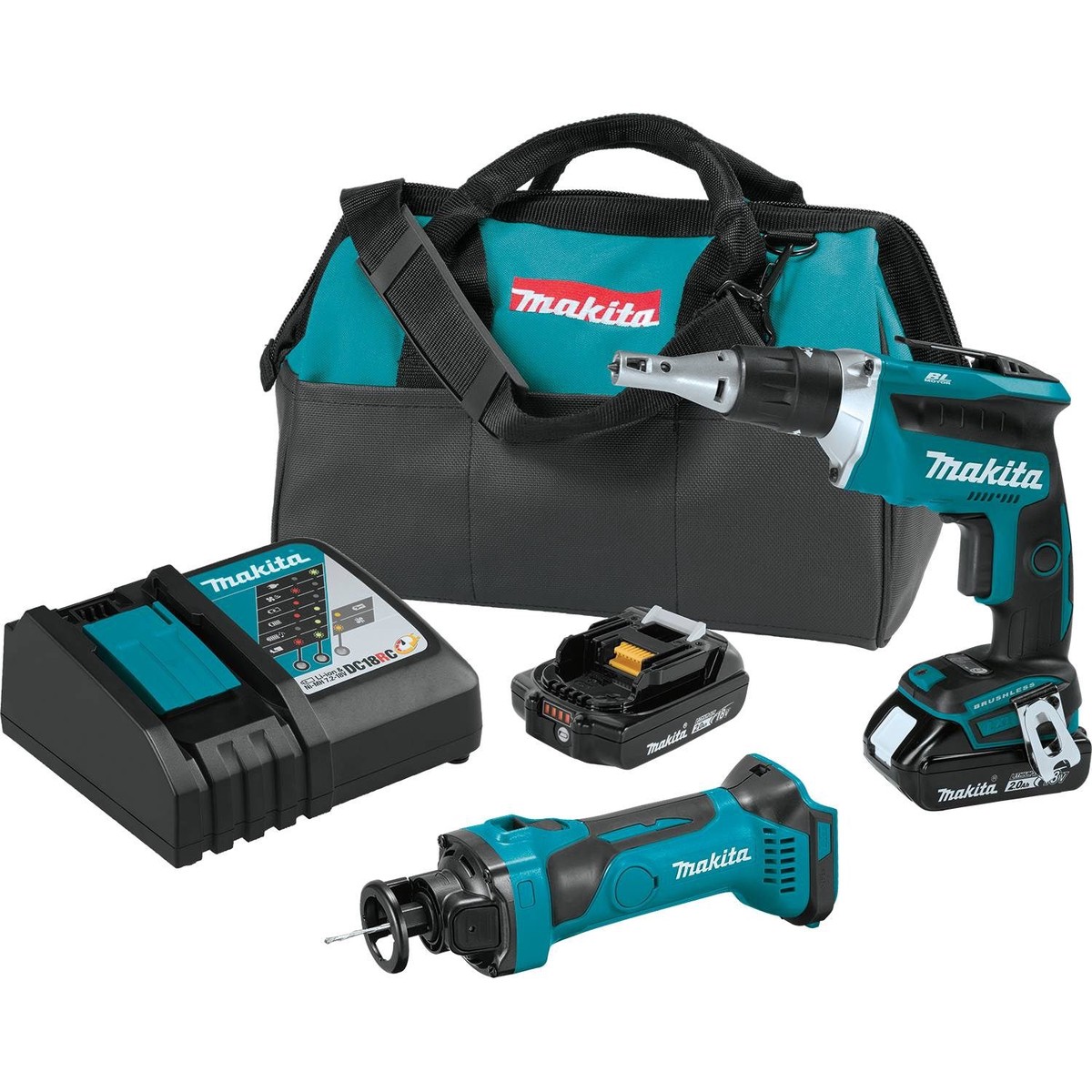 Makita 18V LXT Lithium-Ion Compact Cordless 2 Pc. Combo Kit