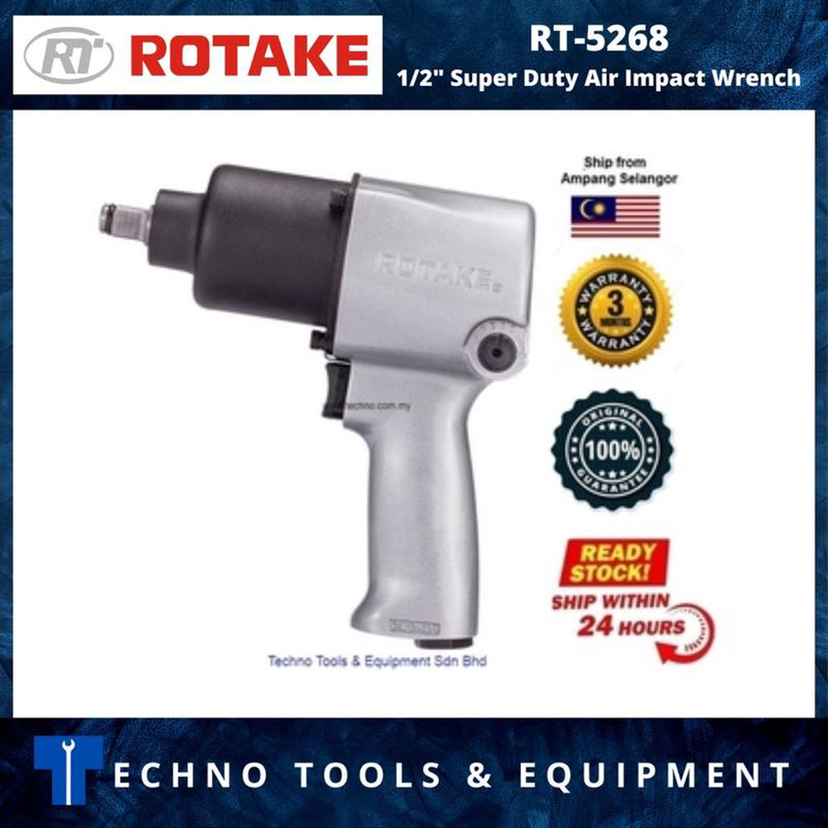 ROTAKE RT-5268 128243 Super Duty Air Impact Wrench