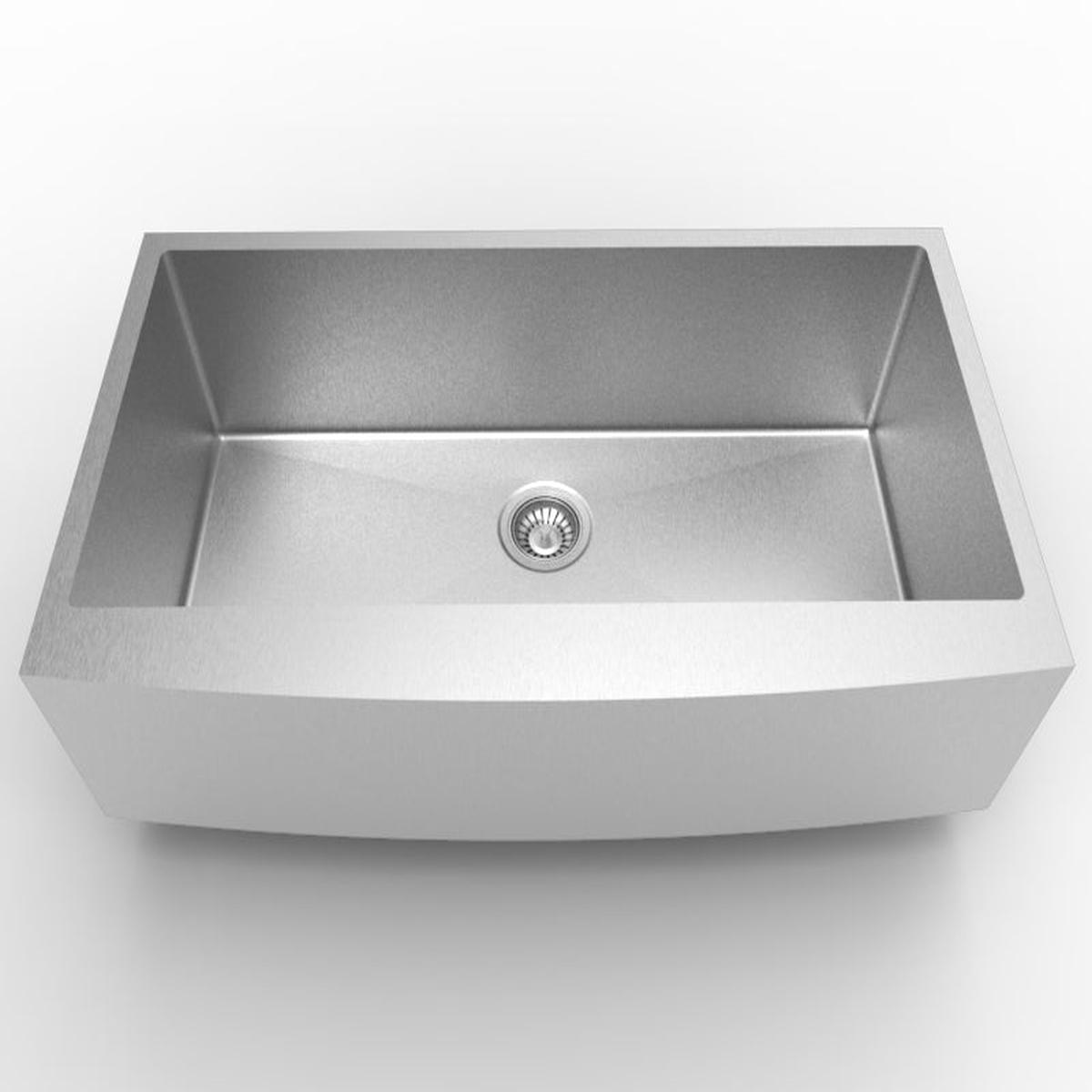 Stainless-Steel Farmhouse Kitchen Sink 33X22-1/4