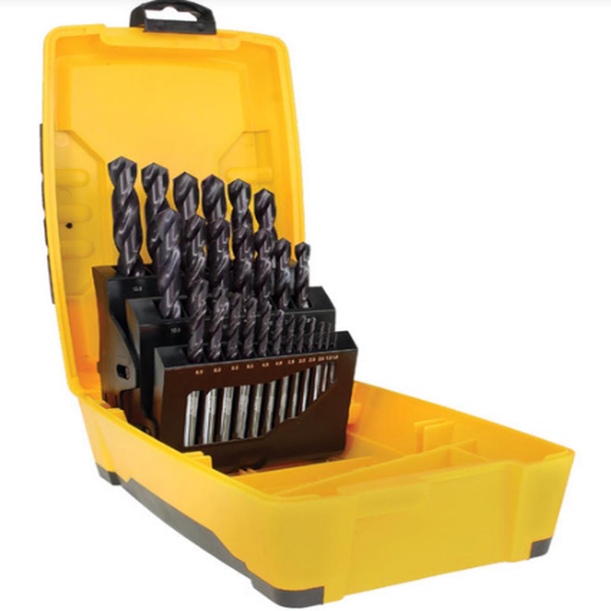 Trucut Heavy Duty Alpha Drill Set Tuff Box Drill Case ,Cobalt ,Gold Series ,Stainless Plus & Silver Series Metric 1-13mm - Stainless Plus 1-13mm - 1 to 9Units