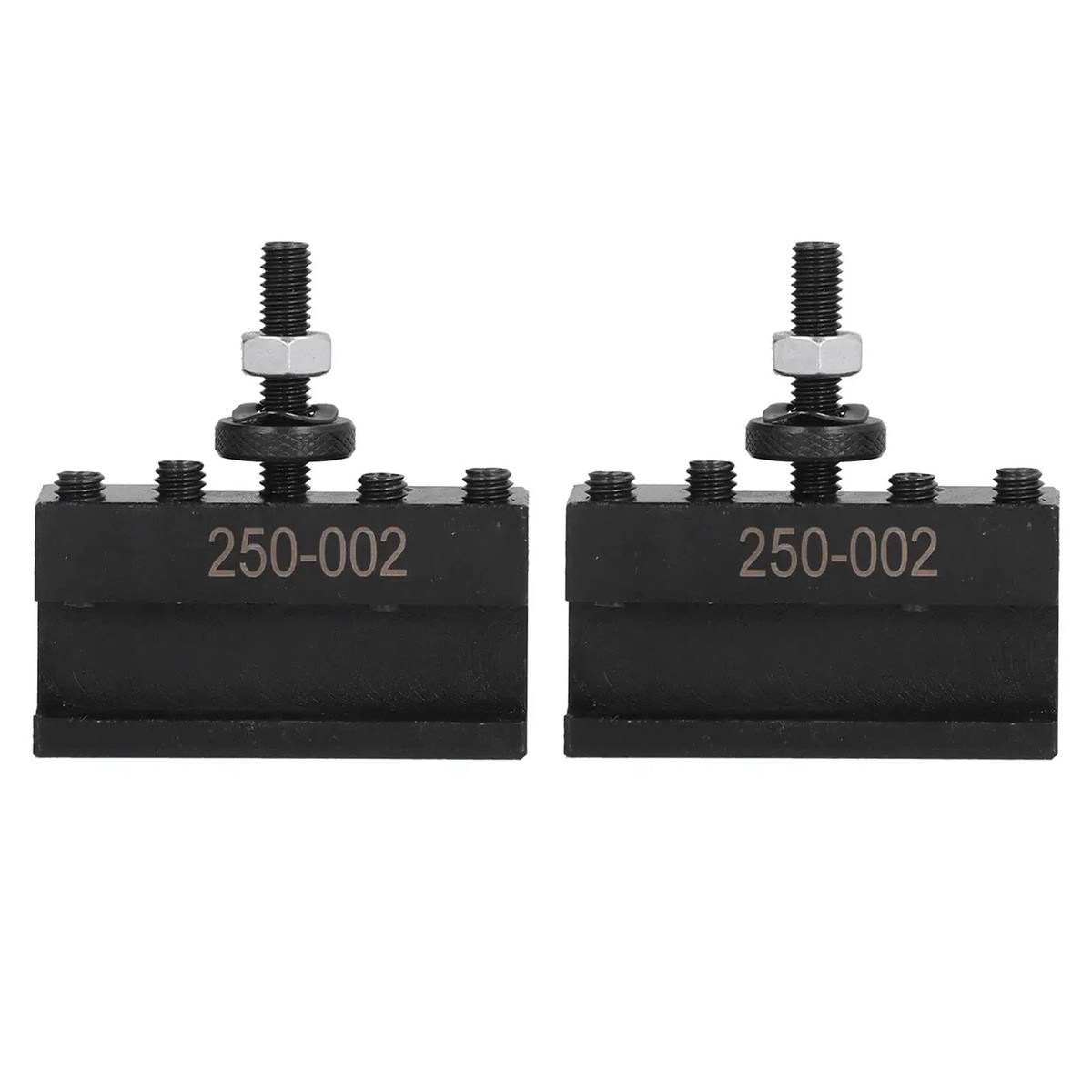 Heavy Duty Tool Post Holder 250-002 CNC Fixture For Precision Milling And Turning, Pro Grade High Speed Steel Build, Rugged Wedge Hardware, Long Service Life, Industrial Machining Accessor