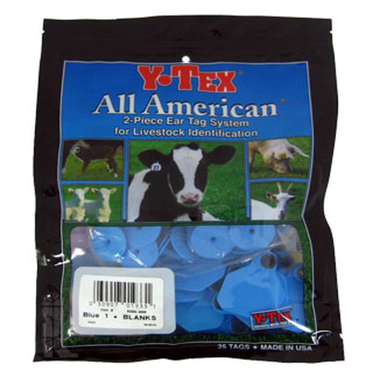 Y-Tex - Tag & Button 1 Star Blank Blue