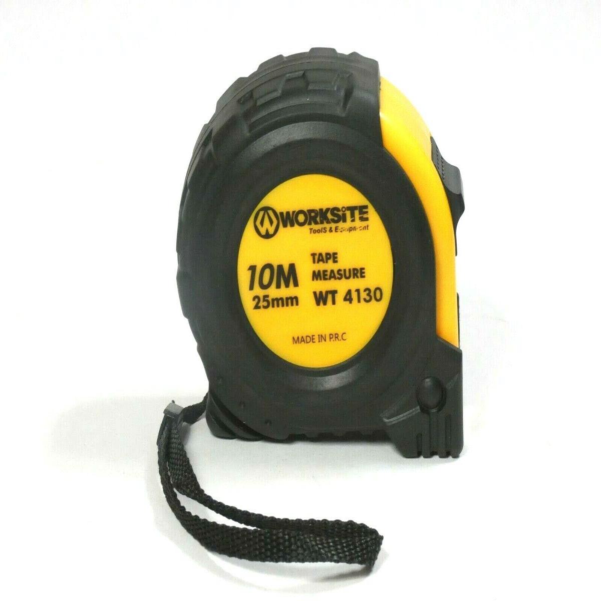 Worksite Tape Measure with Auto Locking 1"X32 FT (10mx25mm) Adjustable,Retractable, Belt Clip, Compact, HD, Measure Metric & Standard WT4130