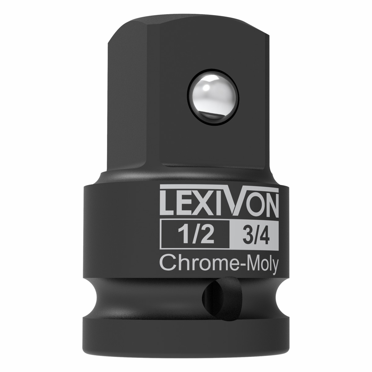 1/2-Inch Impact Socket Adapter, 1/2" Female x 3/4" Male Increaser | Chrome-Molybdenum alloy steel = Fully Impact Rated (LX-401)
