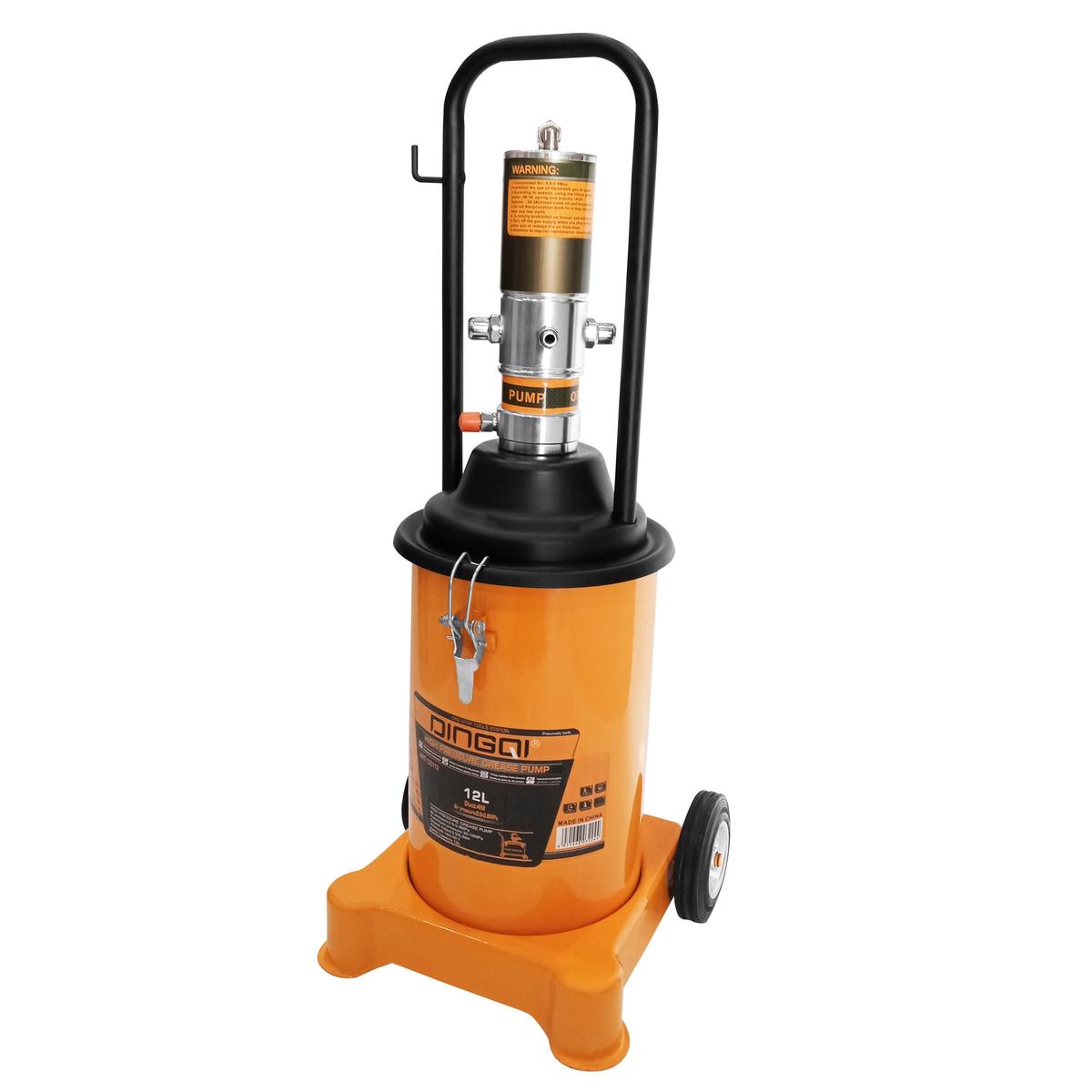 12-liter grease gun, 4-meter hose, air hose
