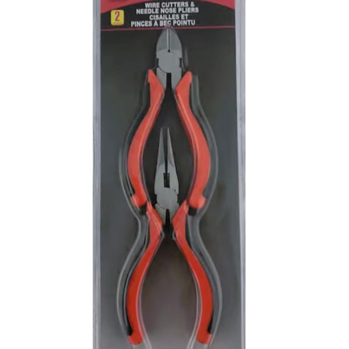 WHH-3625 - PLIERS NEEDLE NOSE AND WIRE CUTTER SET OF 2PCS