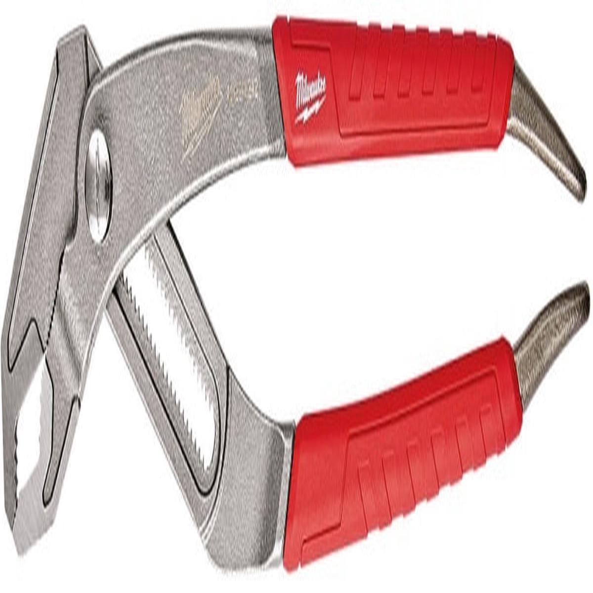 Milwaukee 48-22-6212 V-Jaw Plier 12 in OAL 2-34 in Jaw Opening Red Handle Comfort-Grip Handle 14 in W Jaw
