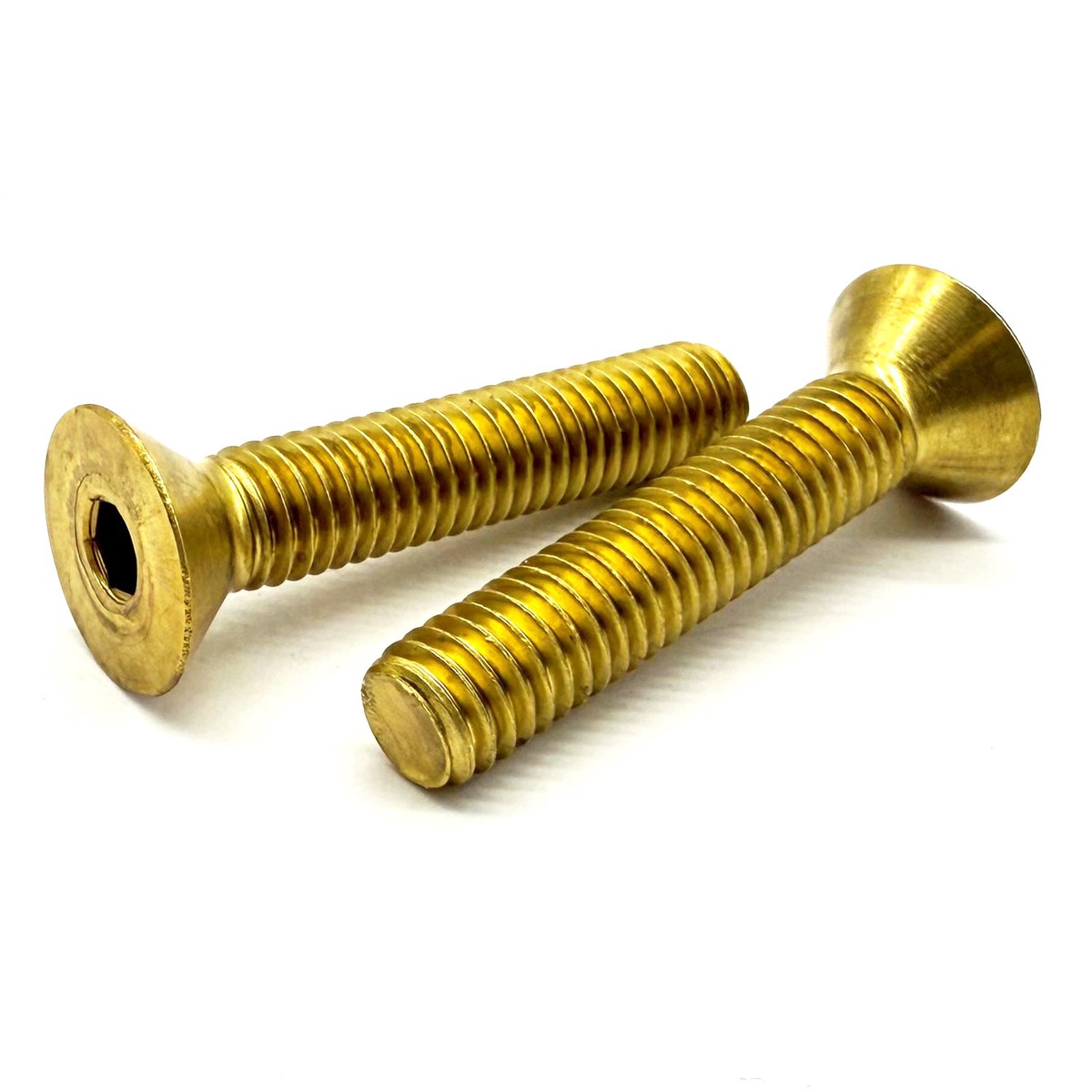 #4-40x5/16" Brass Flat Head Socket Cap Screw