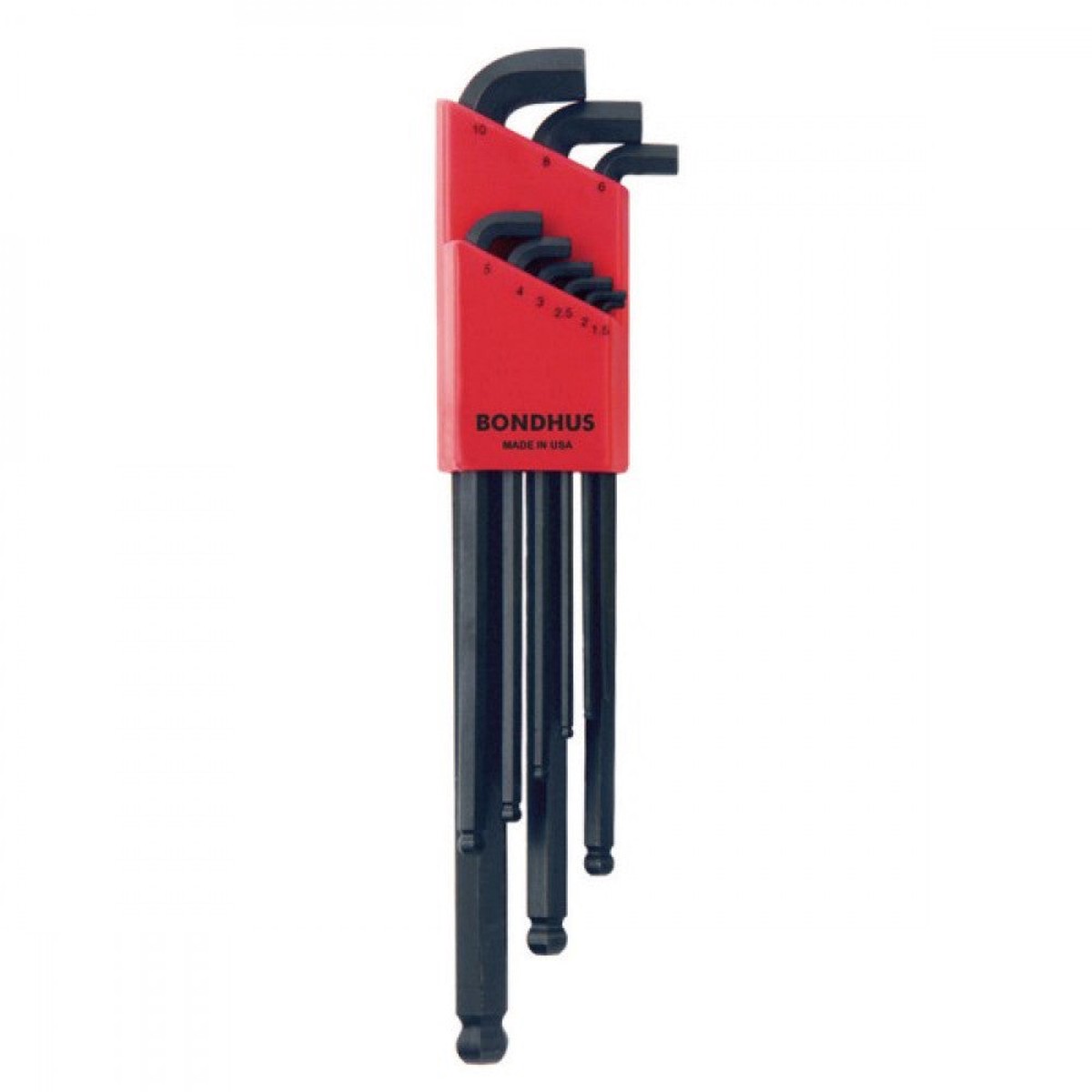 1.5-10mm Bondhus 9Pce Stubby Ball End L-Wrench Set