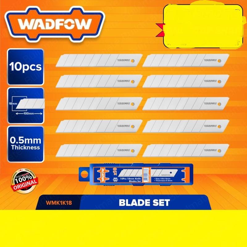 10Pcs Snap-Off Knife Blades Set WMK1K18 | Company: Wadfow | Origin: China