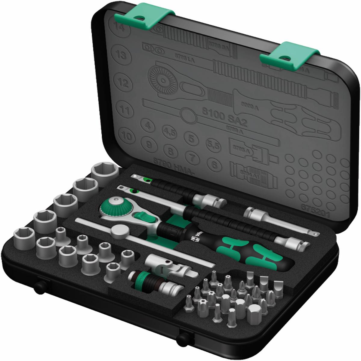 1/4" Drive Zyklop Speed Ratchet Set