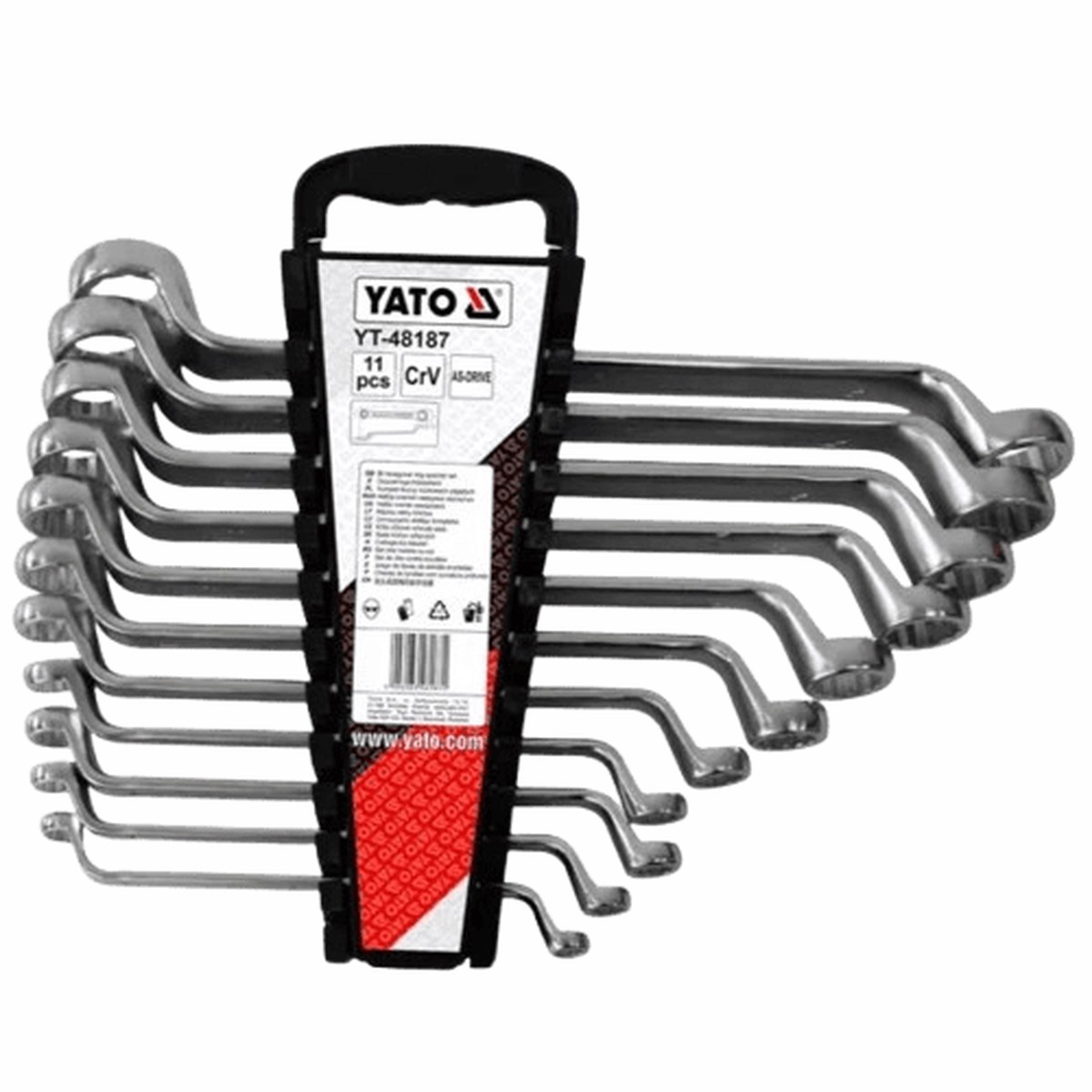 Yato - Double Ring Spanner Set 11Pcs - YT-48187