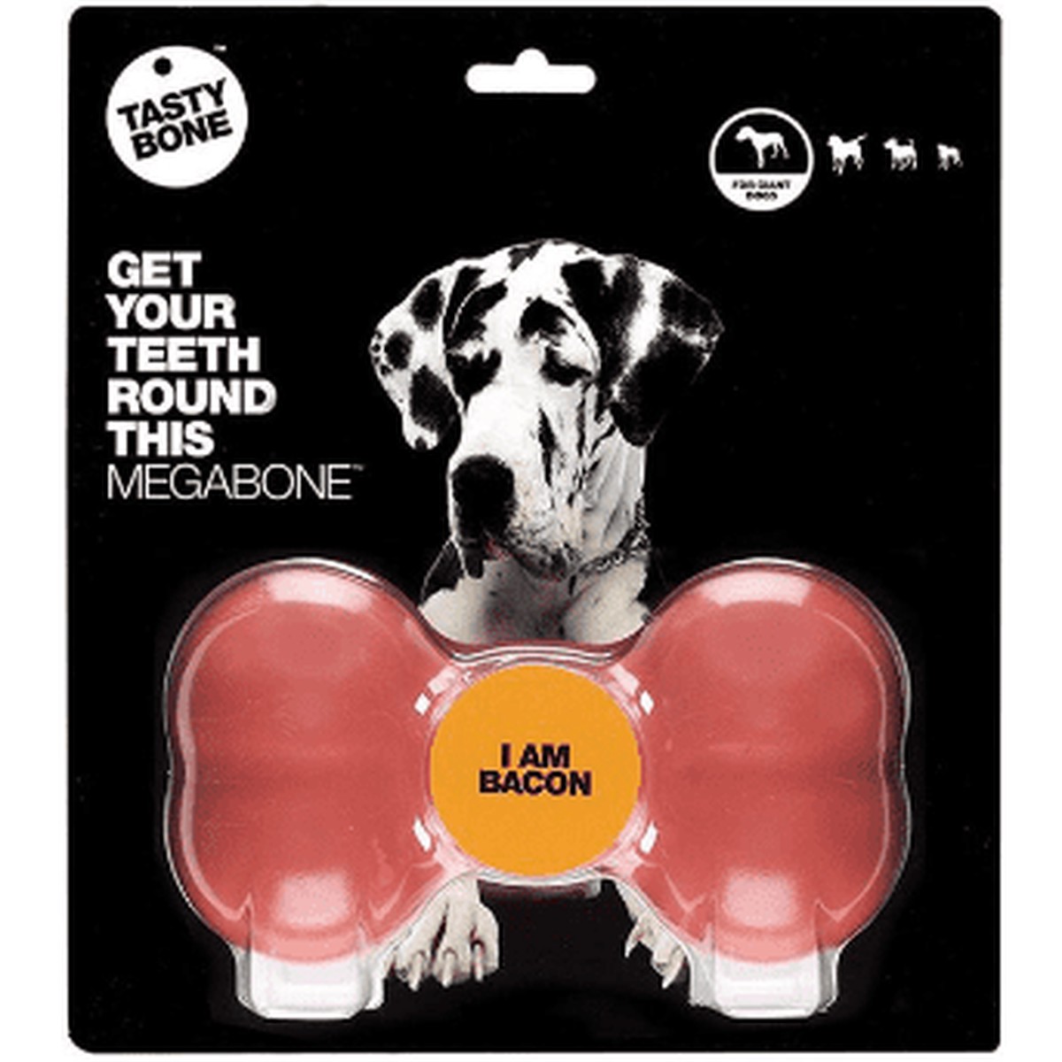 Tasty Bone Bacon Mega Bone For Large Dogs