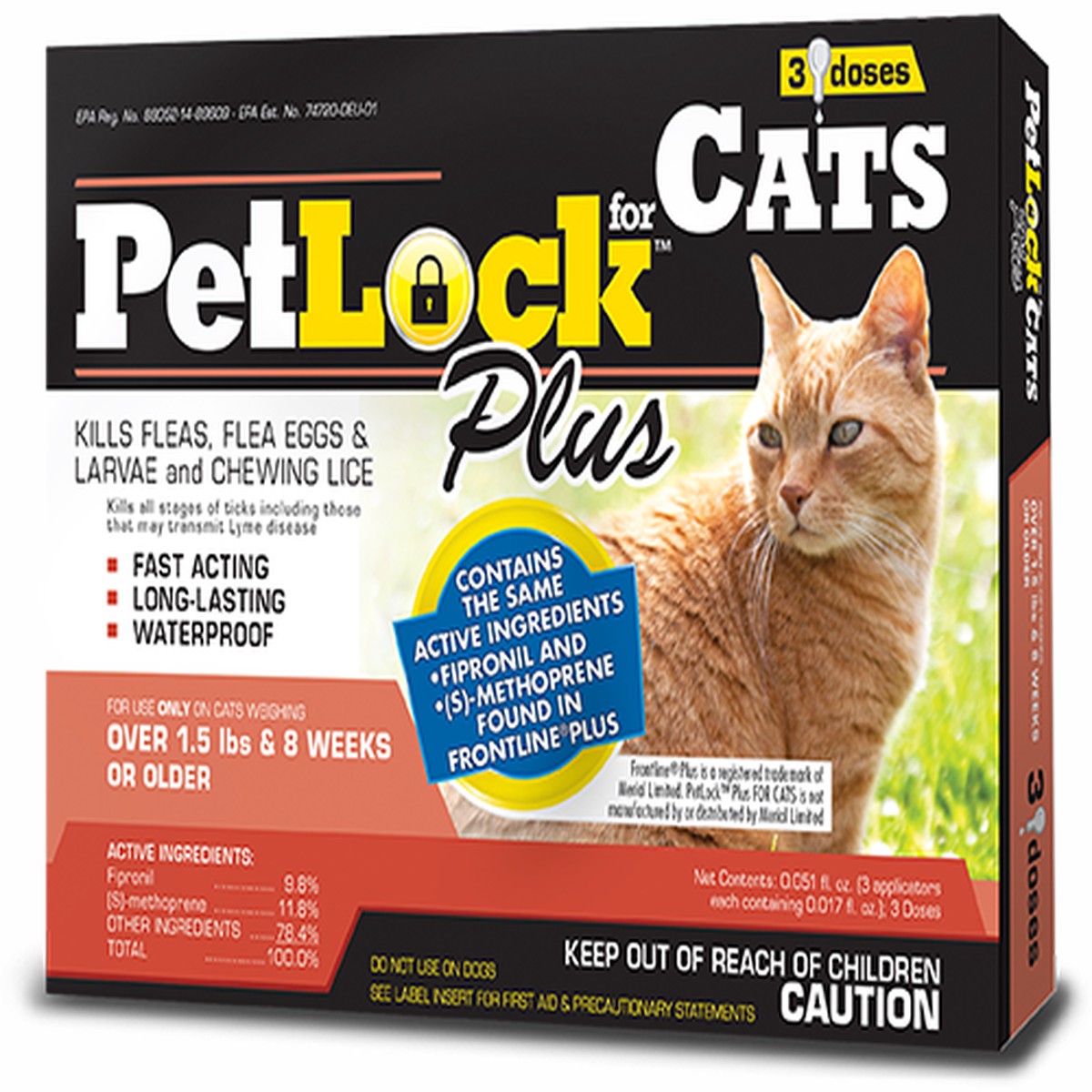 PetLock Plus Flea Prevention for Cats