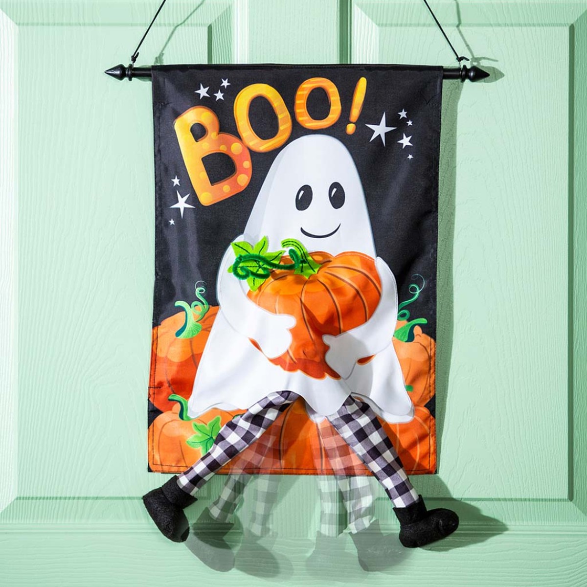 Evergreen Enterprises - Kickin Ghost Garden Flag