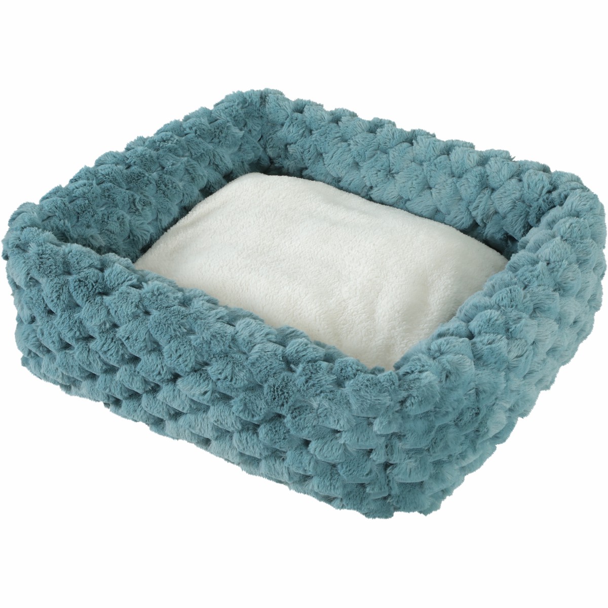 Abelha Squared Pet Bed Blue, XLarge
