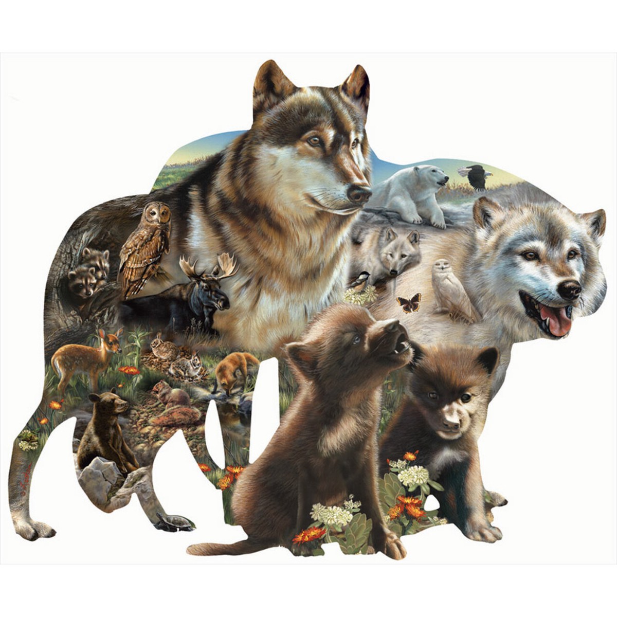 Sunsout - Wolf Pack Puzzle