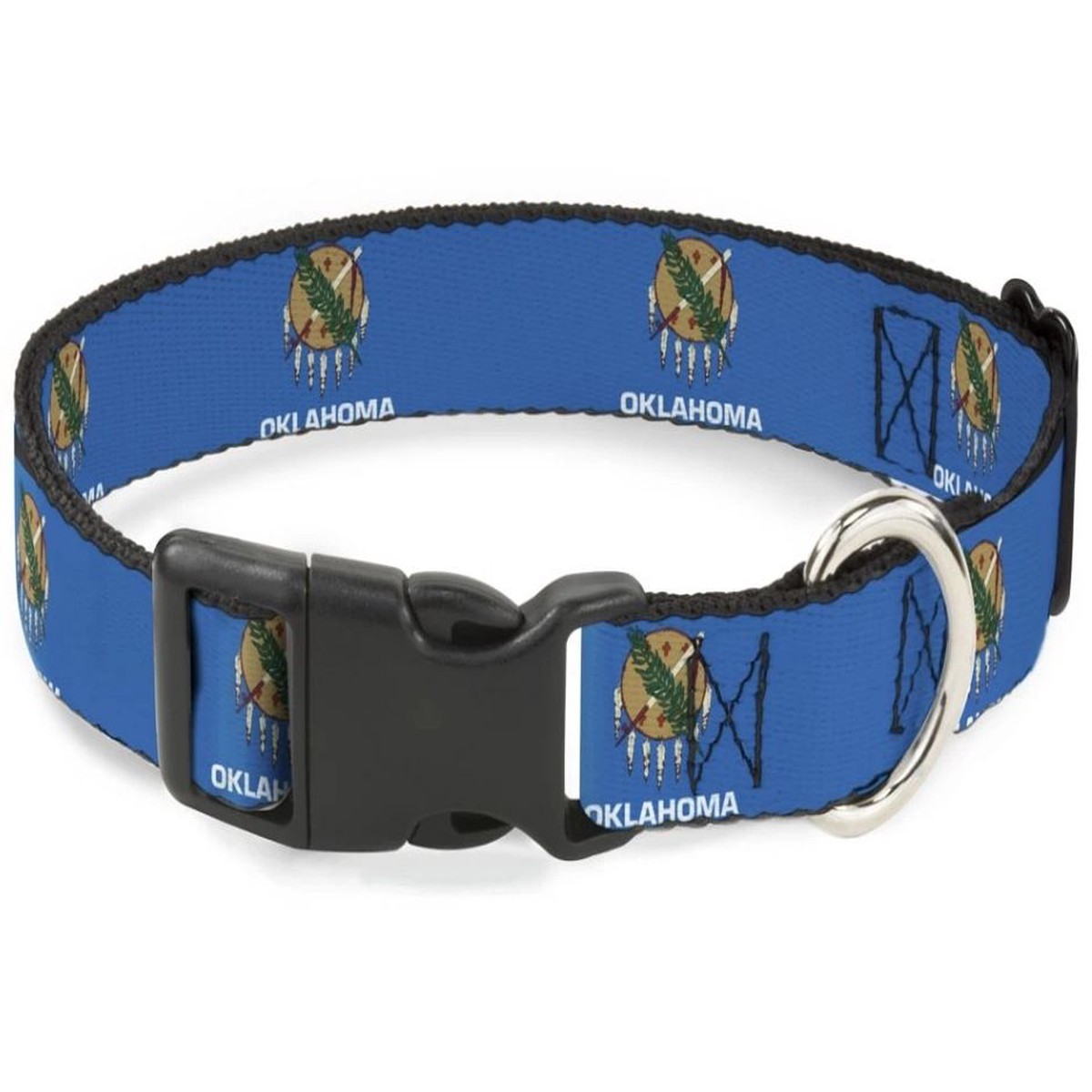 Buckle Down - Plastic Clip Collar Oklahoma State Flag