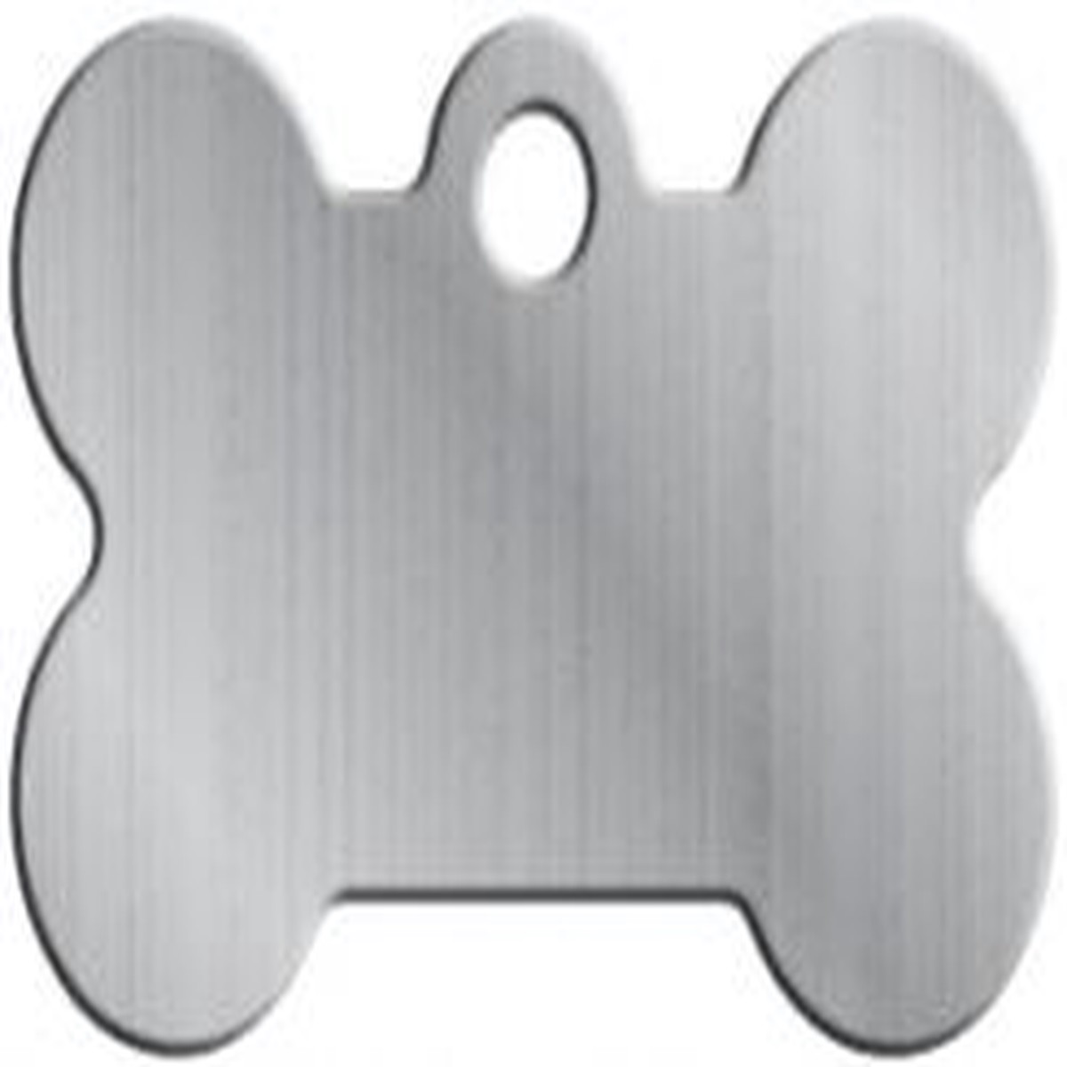 TAG BONE SMALL BRUSHED CHROME