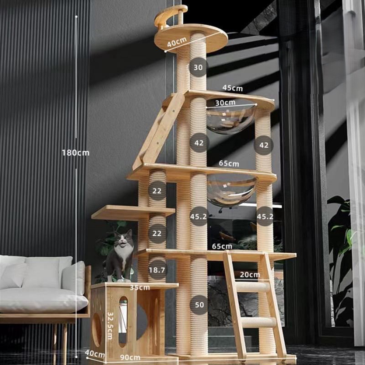Gala Star Flagship MDF Wood Column