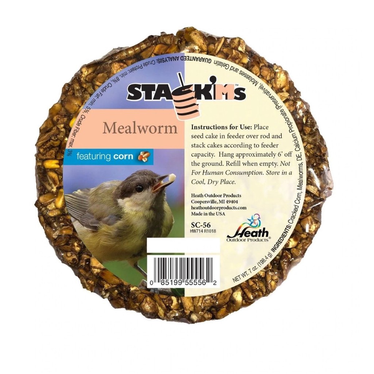 Stack'Ms Mealworm With Corn Seed Cake