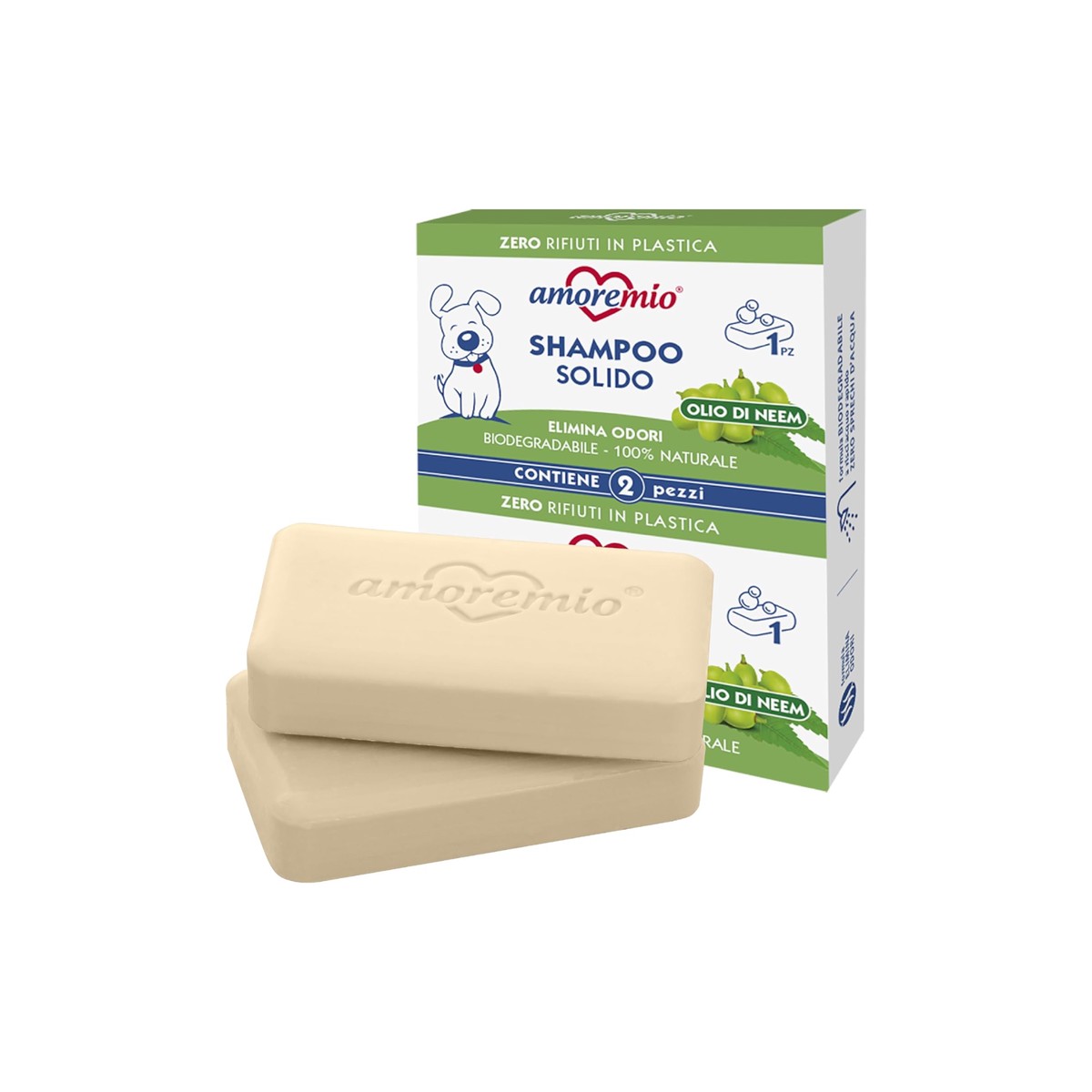 2 SOLID SHAMPOO FOR DOGS