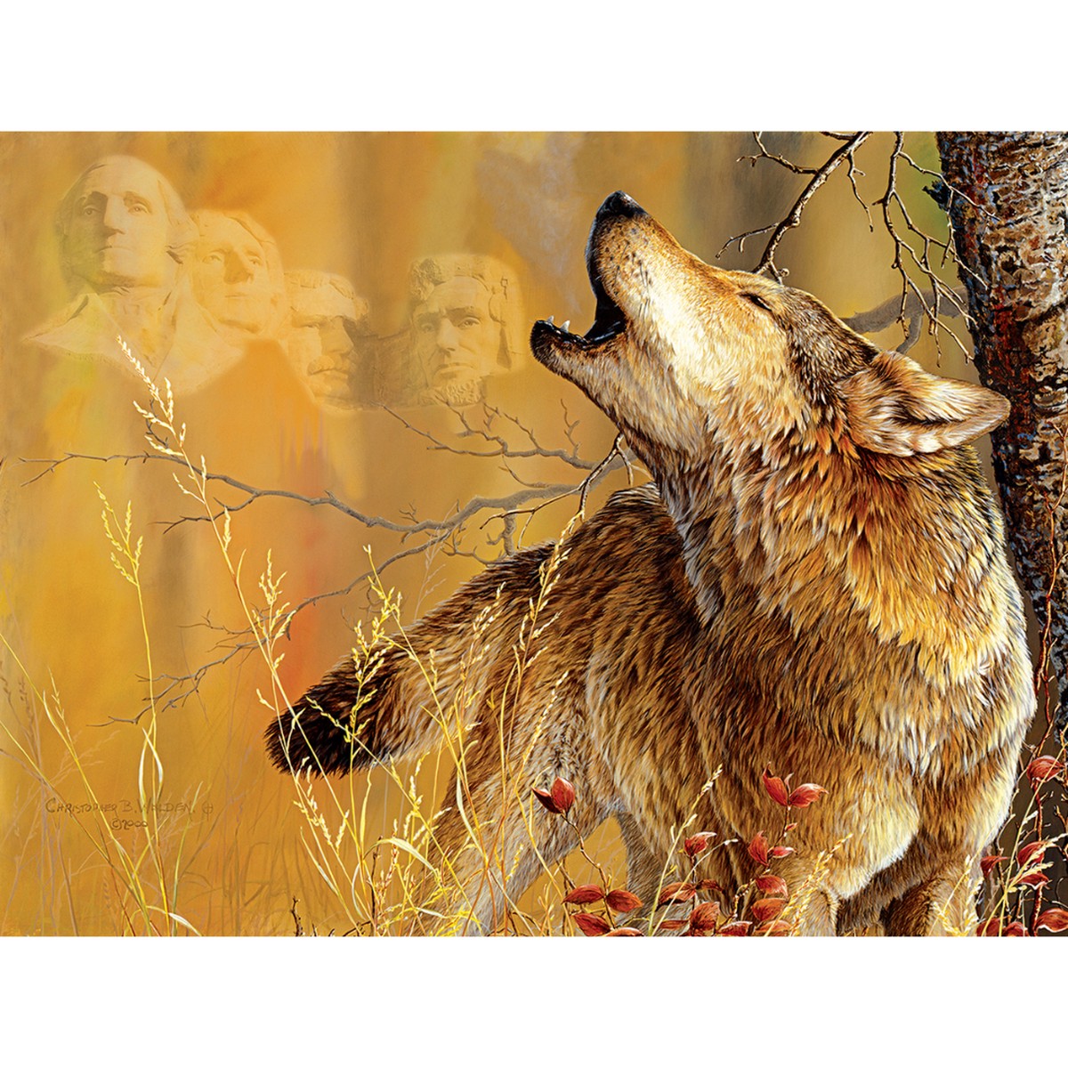 Sunsout - Rushmore Wolf Puzzle