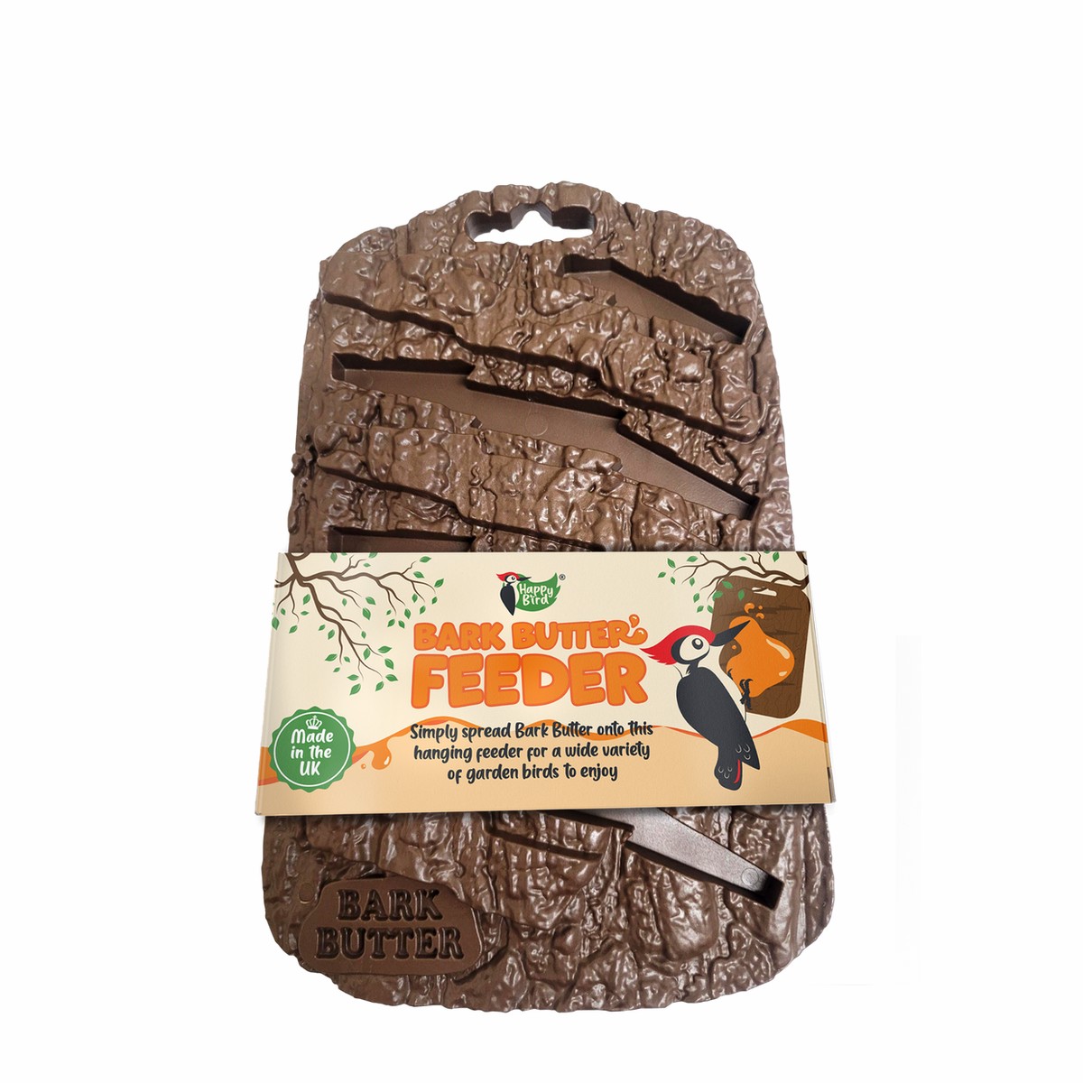 Happy Bird Bark Feeder - Original