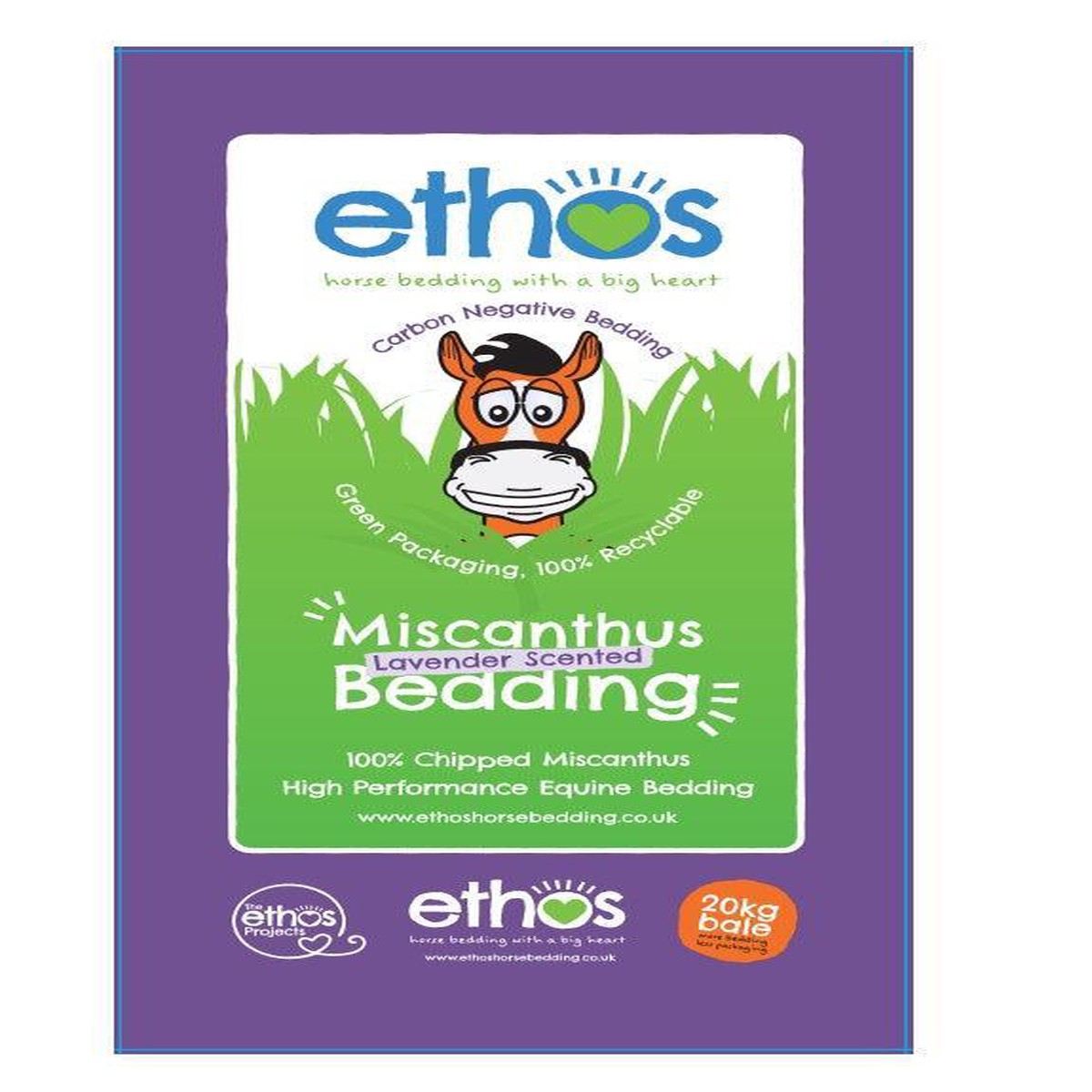 Ethos Lavender Miscanthus Bedding 20kg