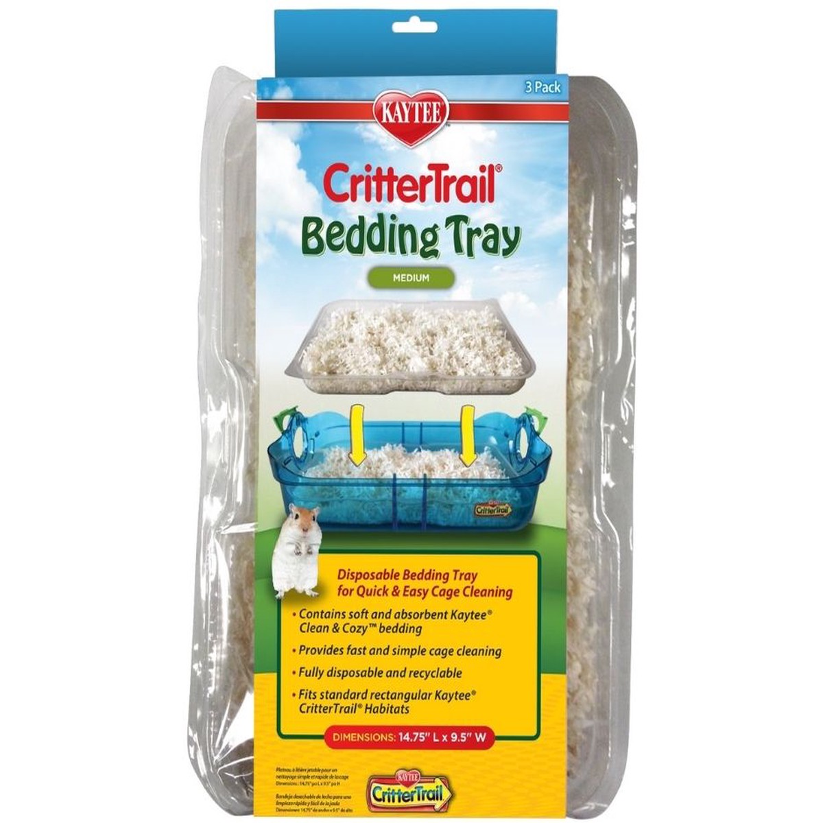 Kaytee - CritterTrail Bedding Tray Medium