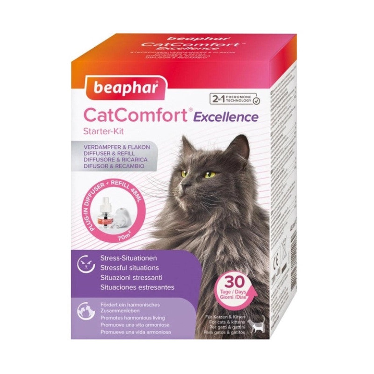Beaphar CatComfort Excellence Calming Diffuser for Cats, 48ml