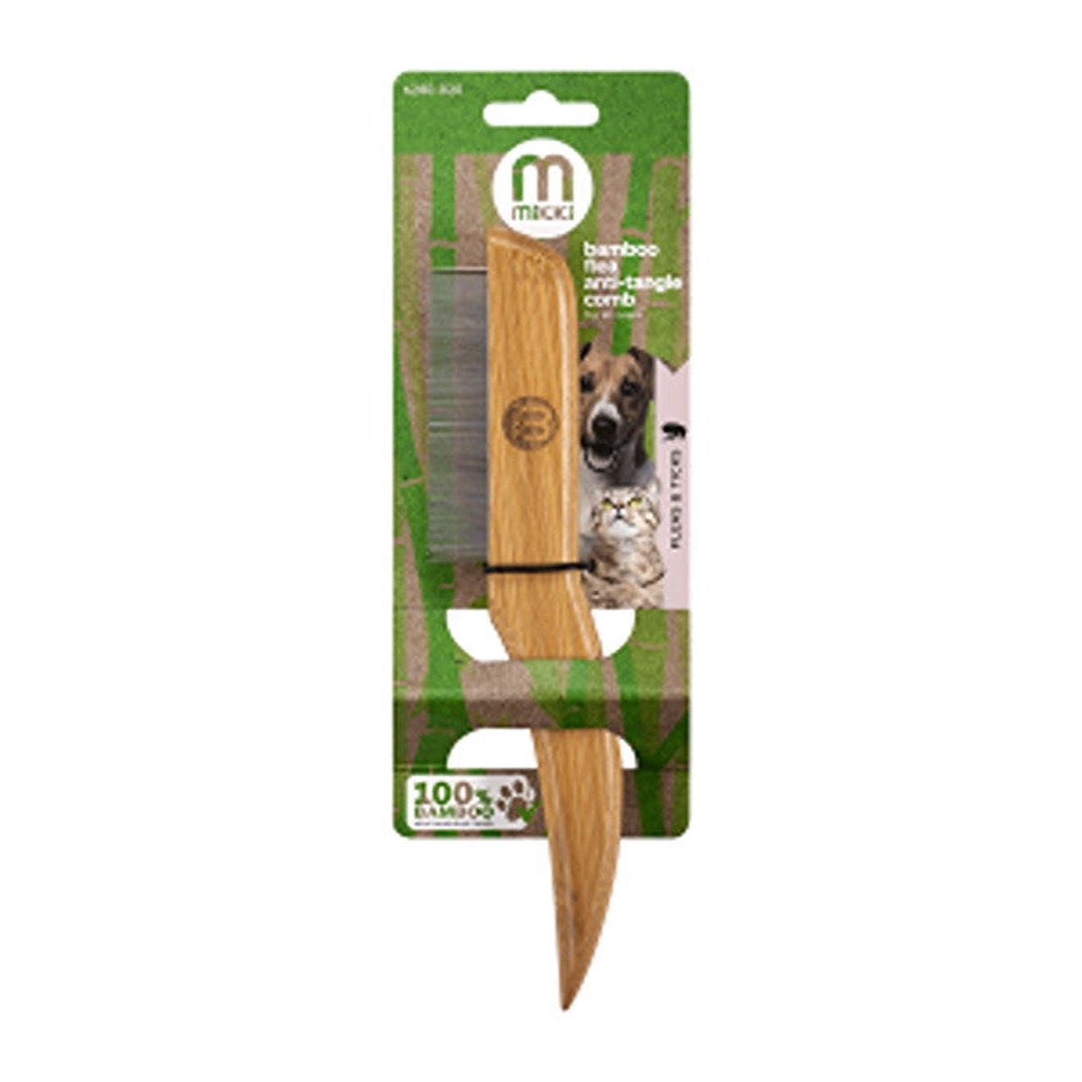 Bamboo Anti-Tangle Comb Flea
