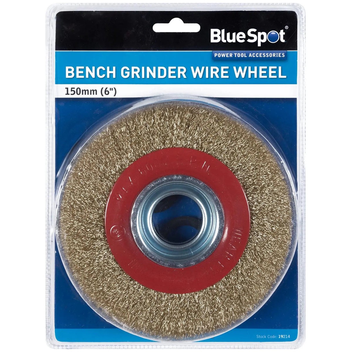 BlueSpot Bench Grinder Wire Wheel 150mm 6in