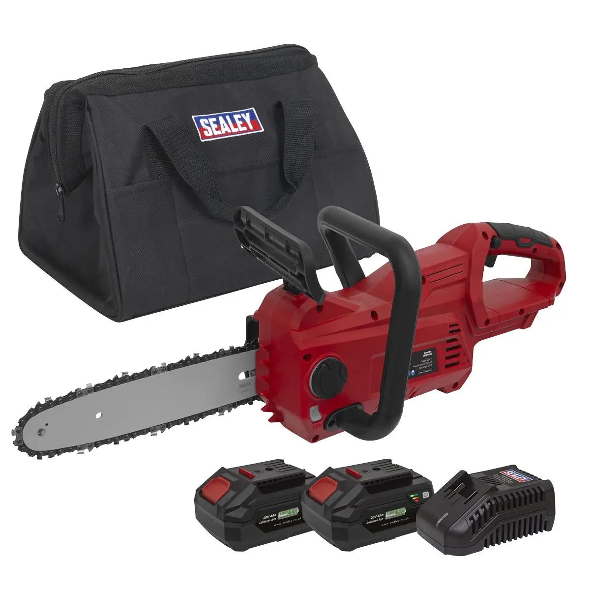 Sealey Cordless Chainsaw 25cm 20V 4Ah SV20 Series Kit - 2 Batteries