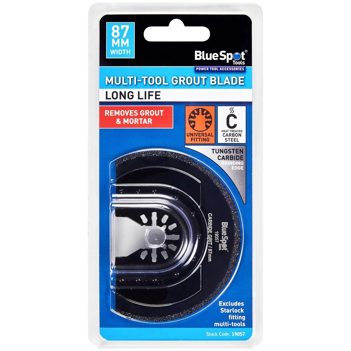 BlueSpot Multi Tool Grout Blade 87mm OMT for Tile Grout Brick Mortar