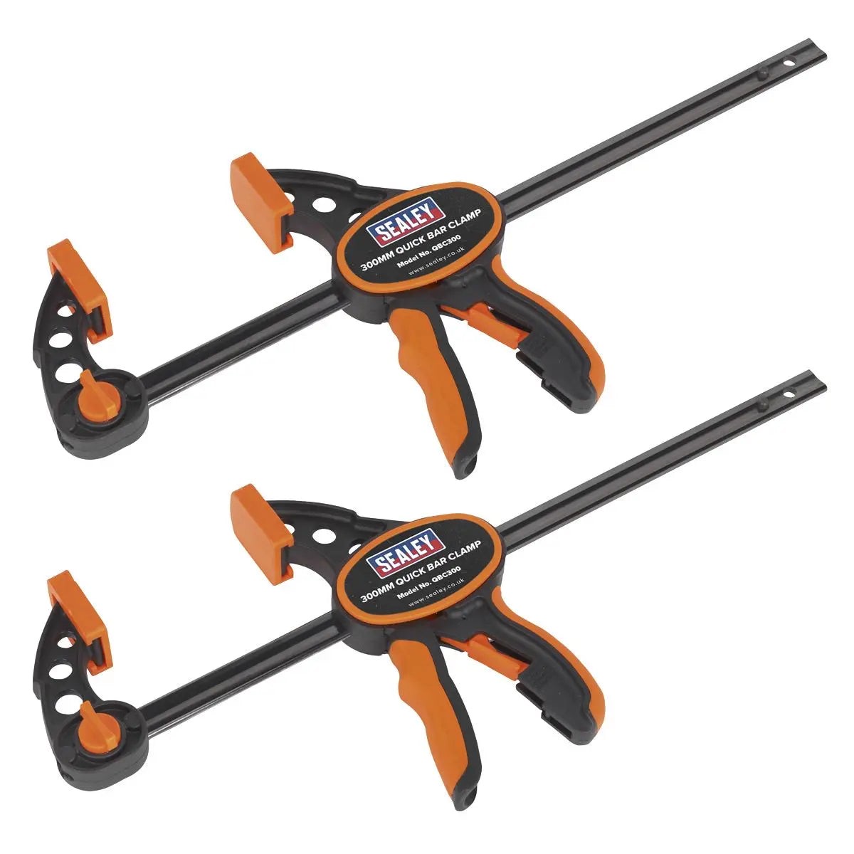 Sealey Quick Bar Clamp 300mm - 2pc Set