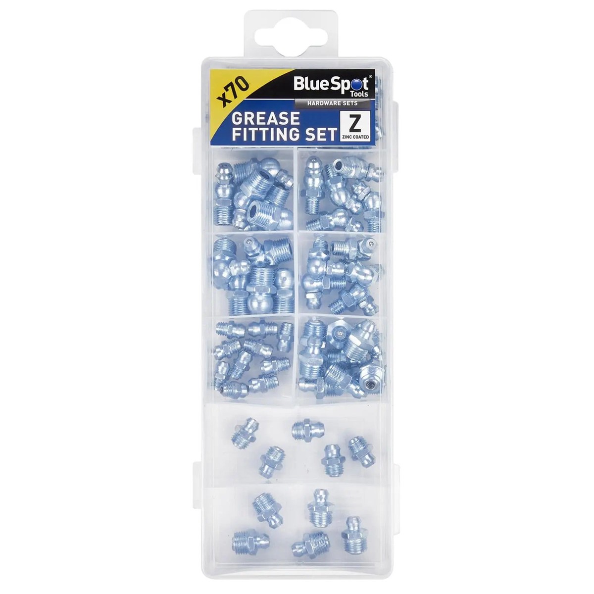 BlueSpot Grease Fitting Set 70 Piece