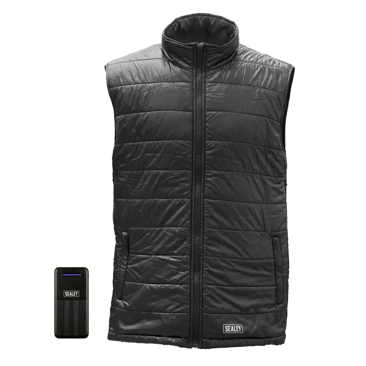 Sealey 5V Heated Puffy Gilet - 44" to 52" Chest with Power Bank 20Ah