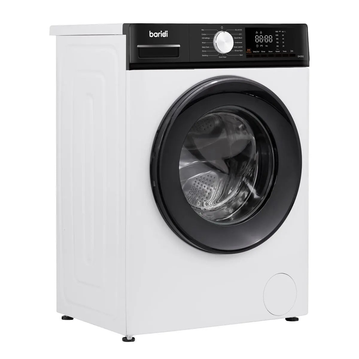 Baridi 8kg Washing Machine, Front Loading, 1400rpm Energy Rating A White