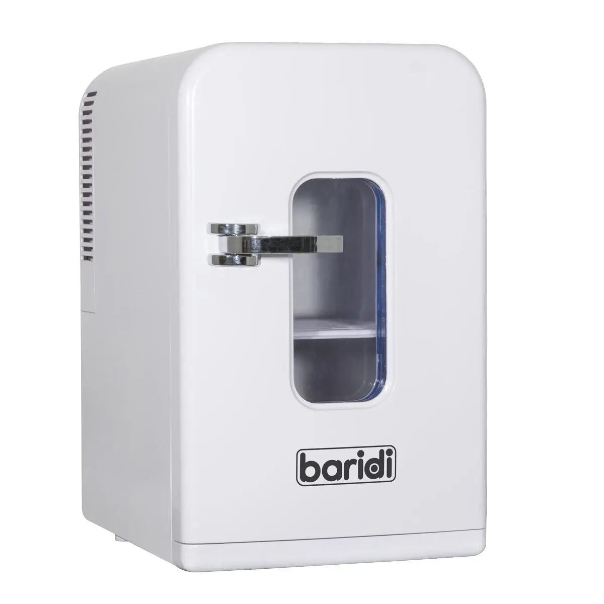 Baridi 15L Mini Fridge Cooler & Warmer, 12V/230V, Perfect for Car, Bedroom, Camping, Makeup, White - DH94