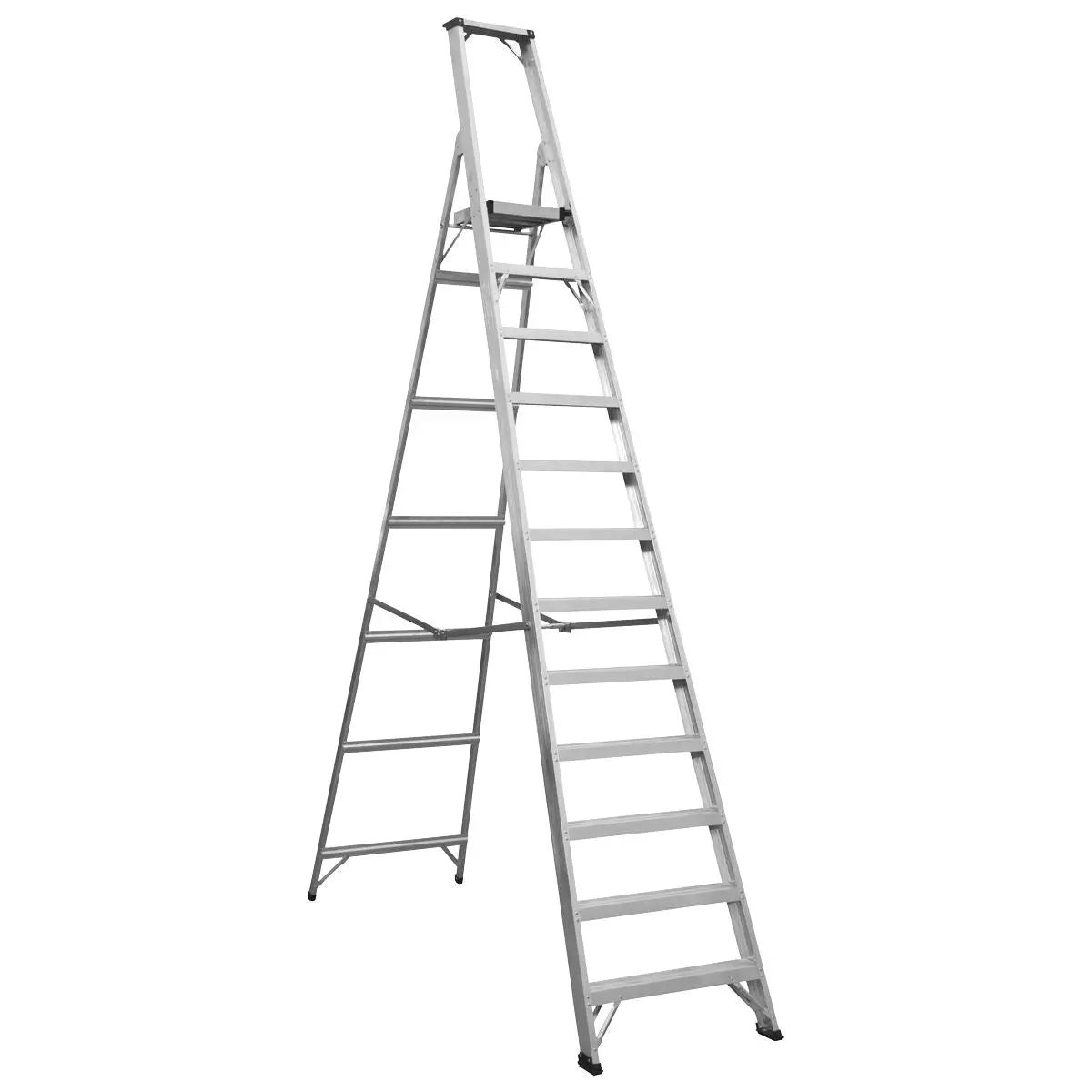 Sealey Aluminium Step Ladder 12-Tread Industrial BS EN 131