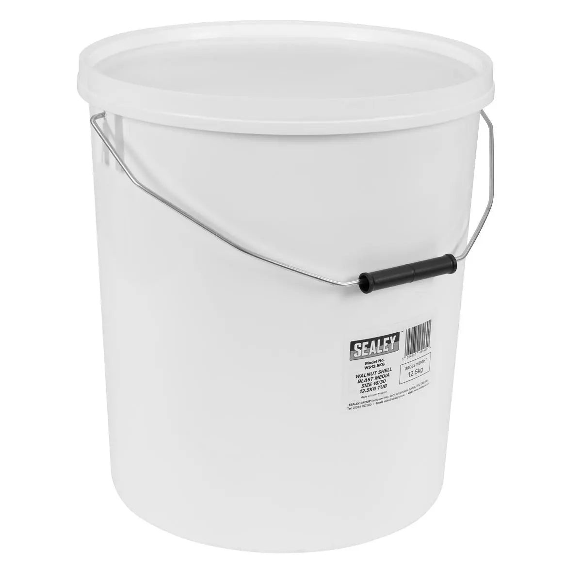 Sealey Walnut Shell Blast Media - Size 16/30 - 12.5kg Tub