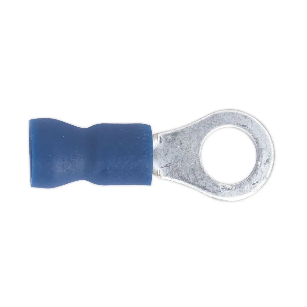 Sealey 100 Pack 5.3mm (2BA) Blue Easy Entry Ring Terminal