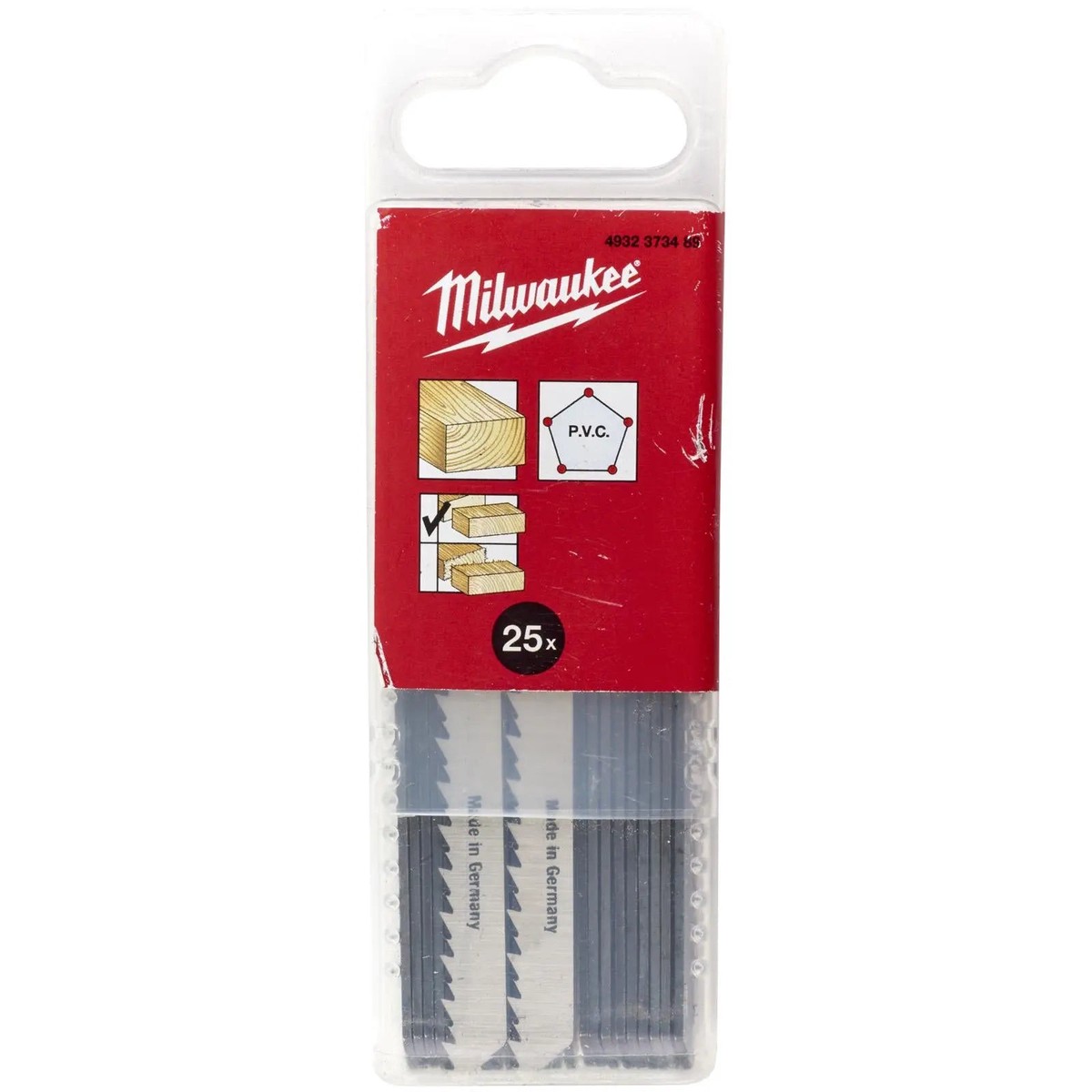 Milwaukee Jigsaw Blades Wood Plastic Clean Splinter Free Cutting Blade 75mm x 2.5mm T101B 25 Pieces