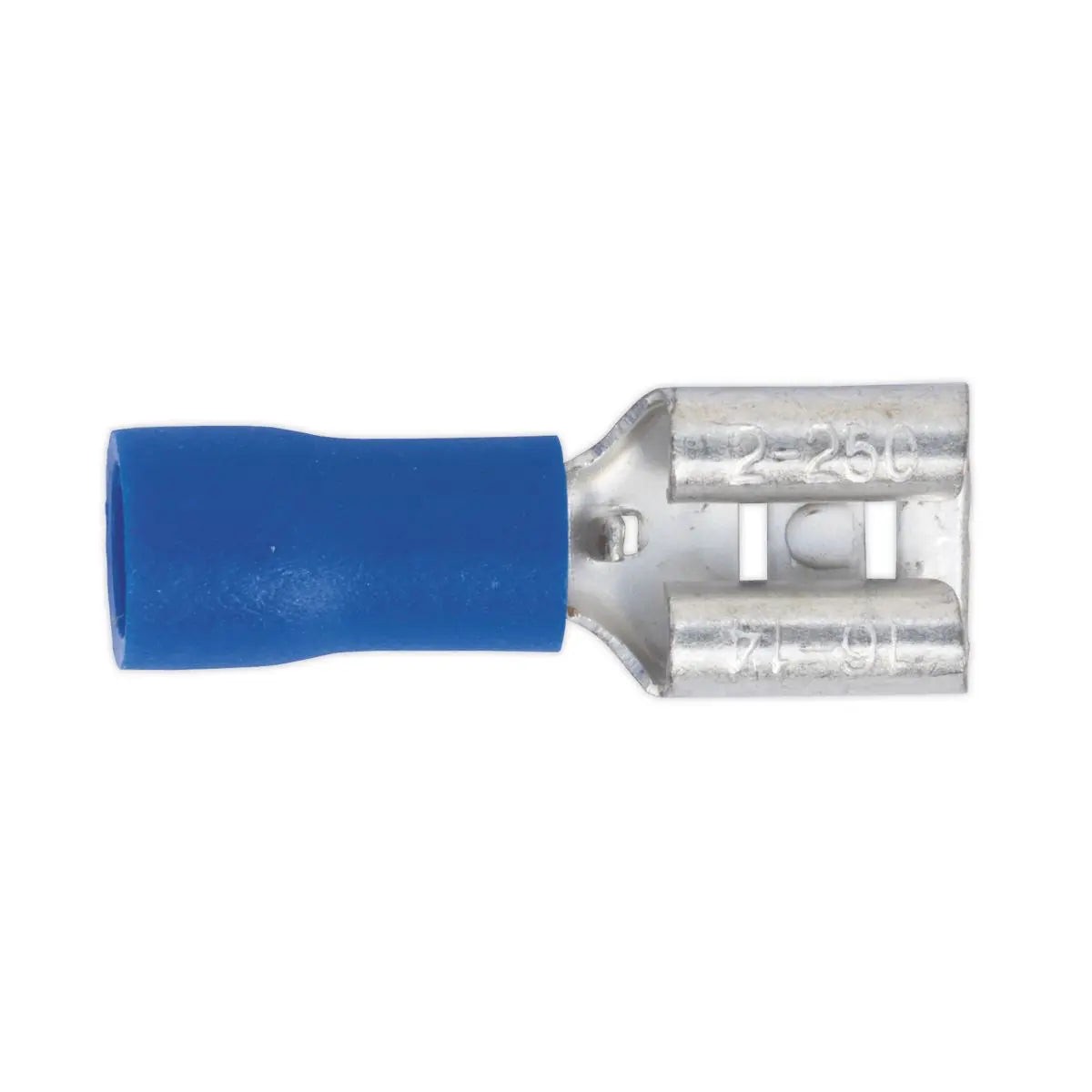 Sealey 100 Pack 6.3mm Blue Push On Female Terminal